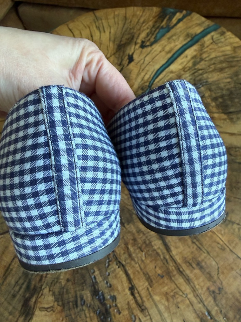 J. Crew Pointed-Toe Mary Jane Flats in Gingham - Picture 8 of 10